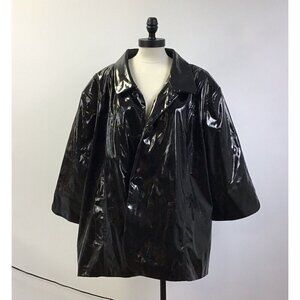 Maggie Barnes Polyurethane Black Jacket Size 5XL